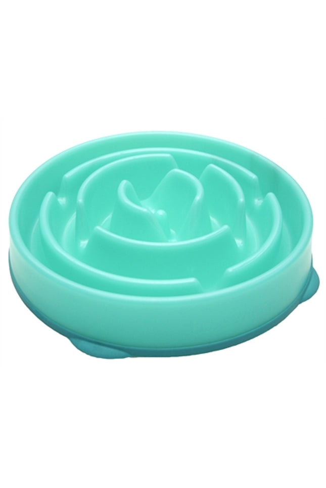 Merkloos Slo-Bowl Feeder Drop Teal Lichtblauw