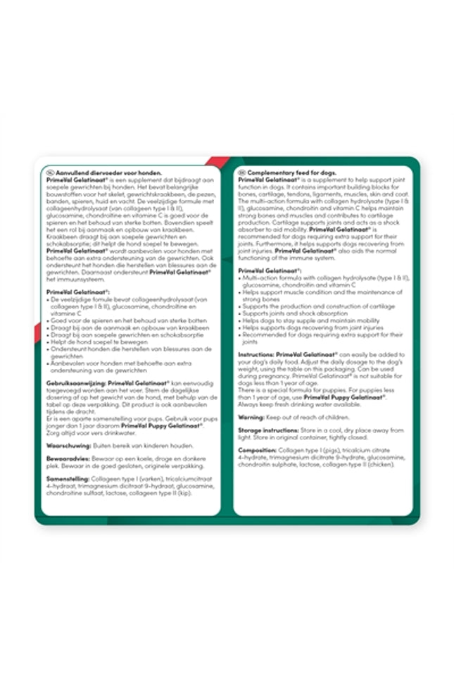 Primeval Gelatinaat Hond
