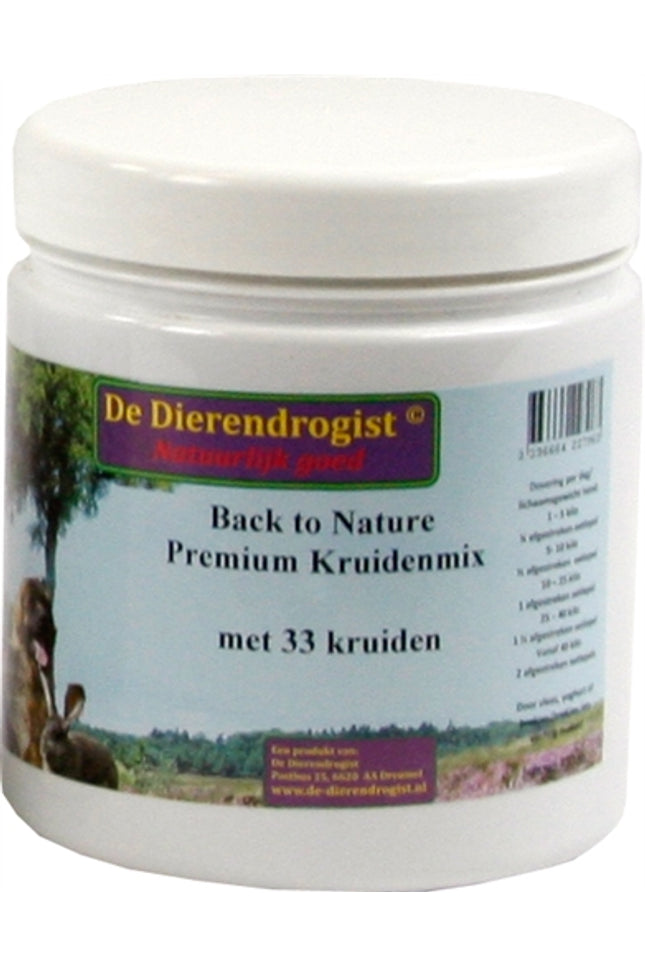 Dierendrogist Back To Nature Premium Kruidenmix Met 33 Kruiden