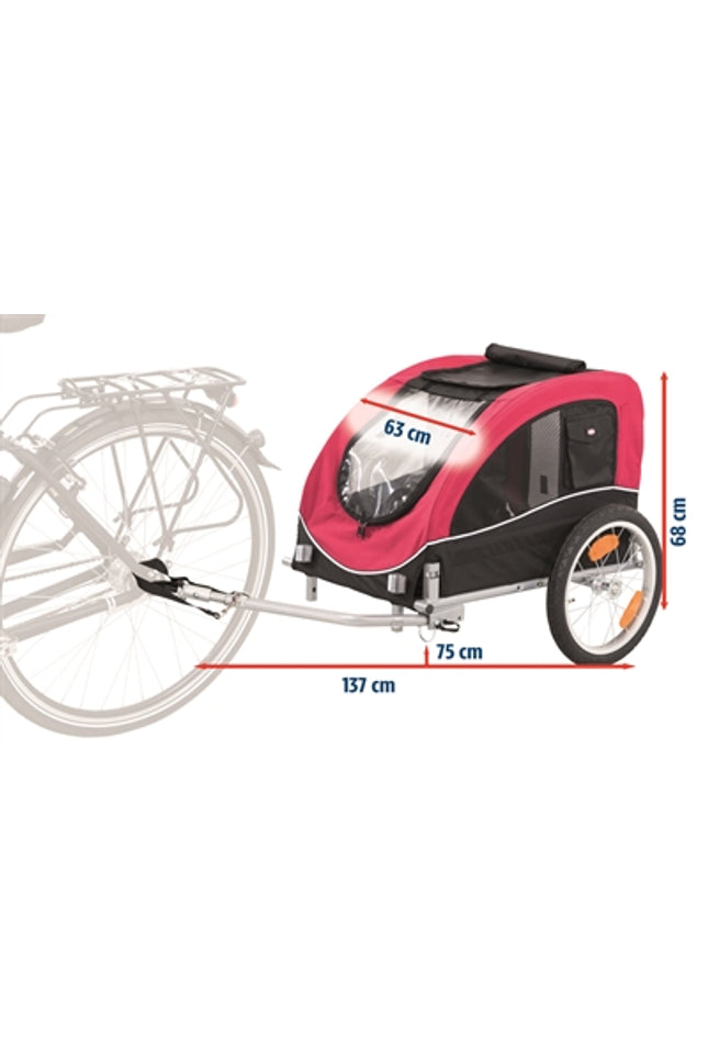 Trixie Hondenfietskar Zwart / Rood