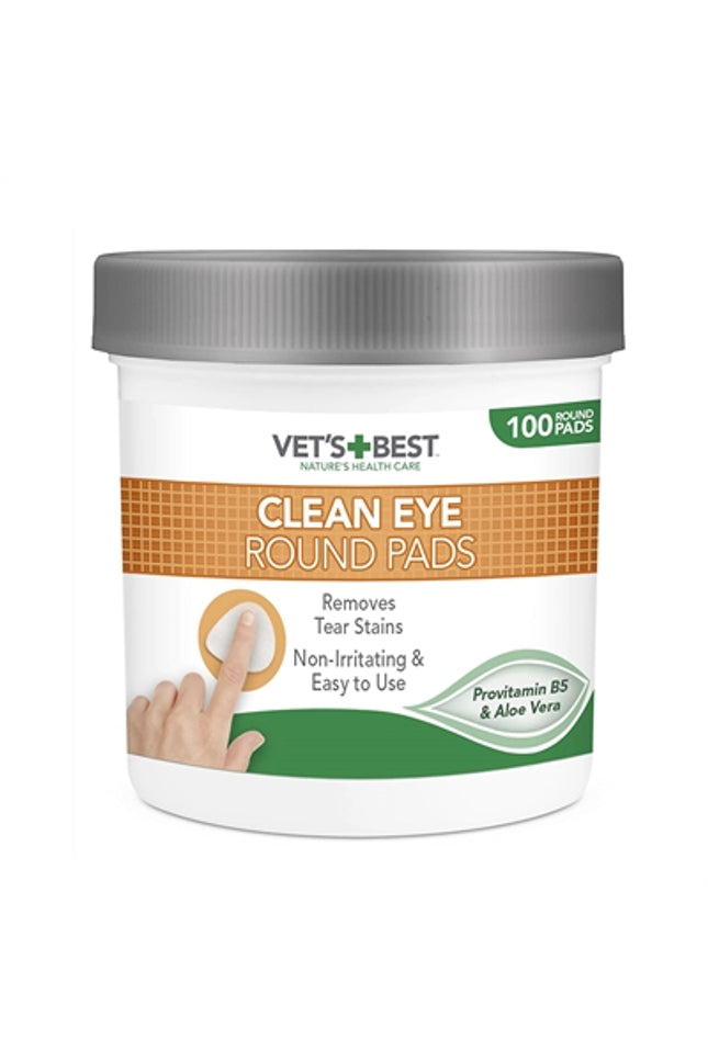 Vets Best Clean Eye Round Pads