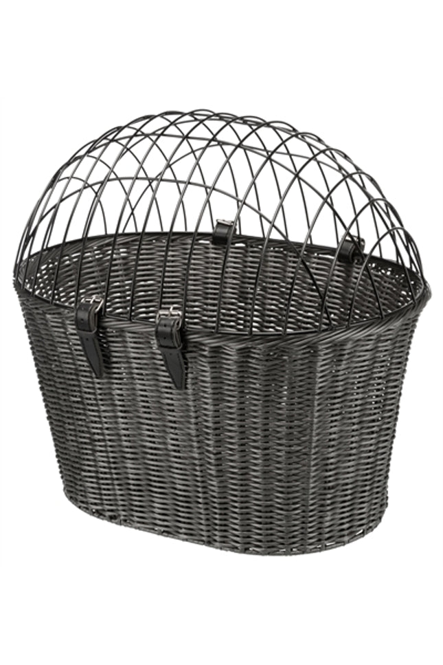 Trixie Stuur Fietsmand Met Draadkap Antraciet