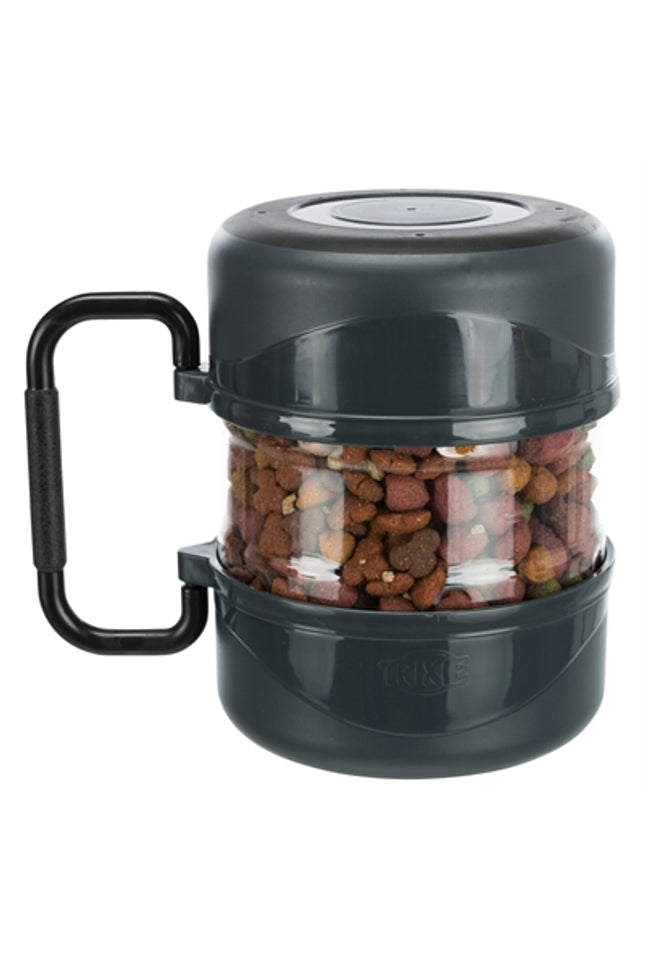 Trixie Reisset Voerbak / Drinkbak Donkergrijs