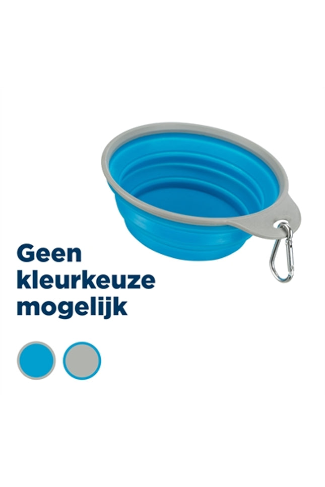 Trixie Voerbak / Drinkbak Reis Stevige Rand Siliconen Assorti