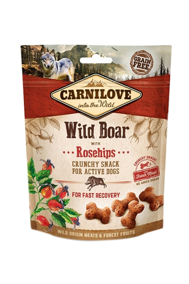 Carnilove Crunchy Snack Everzwijn / Rozenbottel