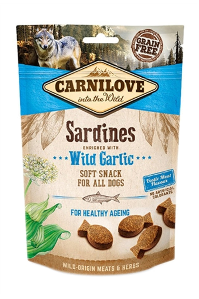 Carnilove Soft Snack Sardines / Wilde Knoflook