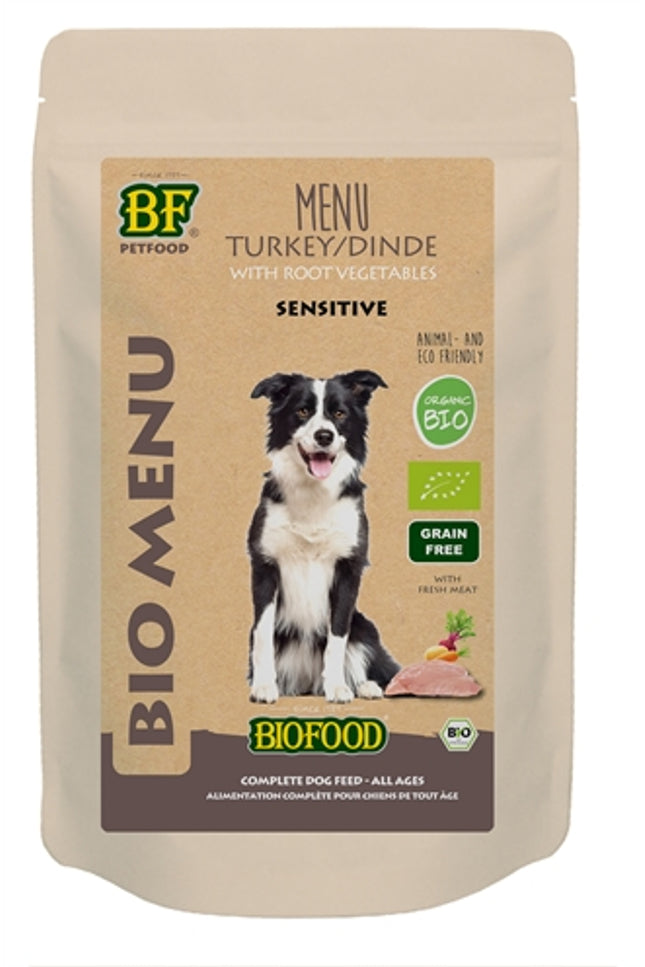 Bf Petfood Organic Hond Kalkoen Menu Pouch