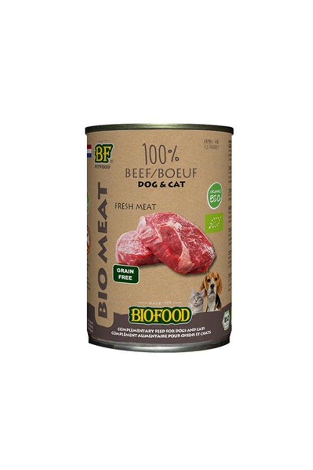 Bf Petfood Organic Hond Rund Menu Blik