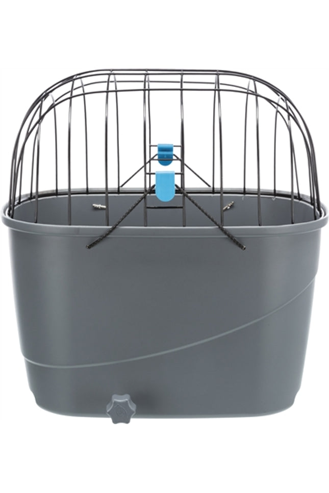 Trixie Fietsmand Voor Bagagedrager Met Draadkoepel Kunststof Grijs