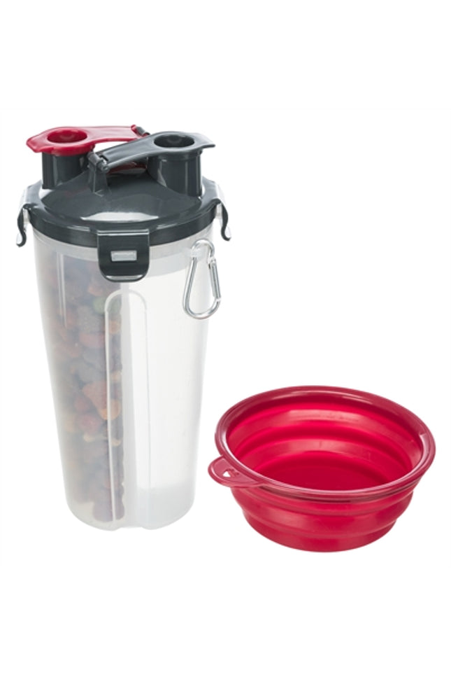 Trixie Waterfles / Voerfles Inclusief Reisbak Kunststof / Silicone