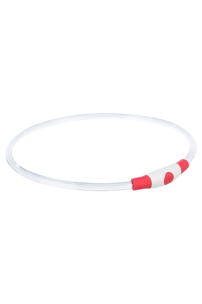 Trixie Lichtgevende Halsband Usb Flash Light Oplaadbaar Tpu Rood