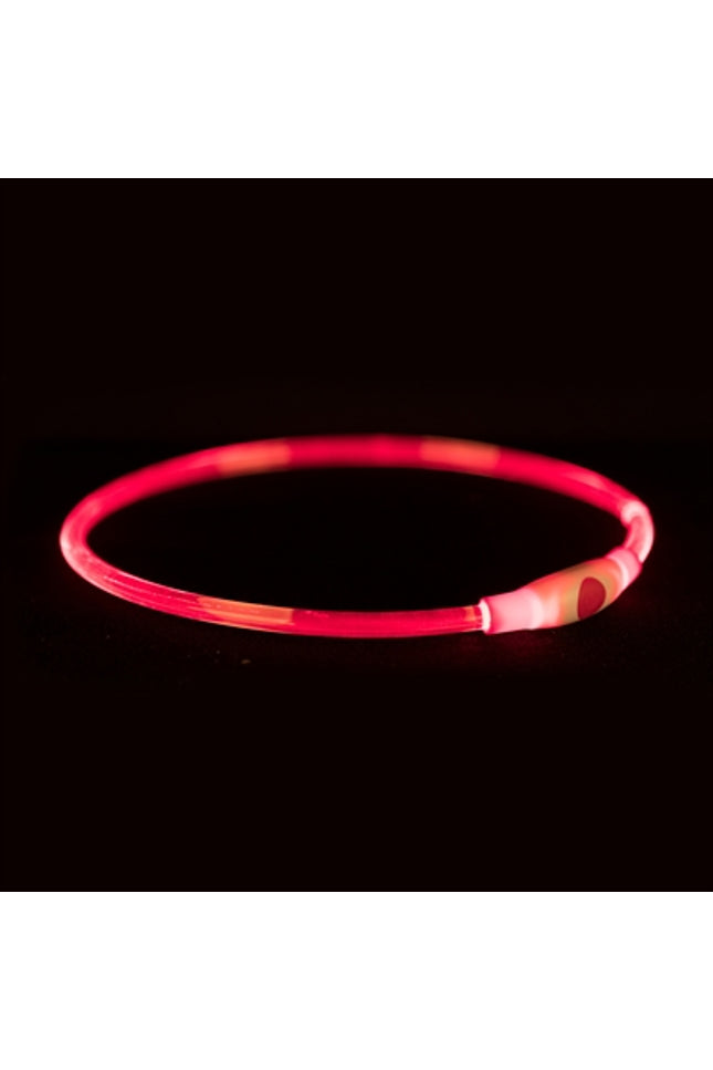 Trixie Lichtgevende Halsband Usb Flash Light Oplaadbaar Tpu Rood