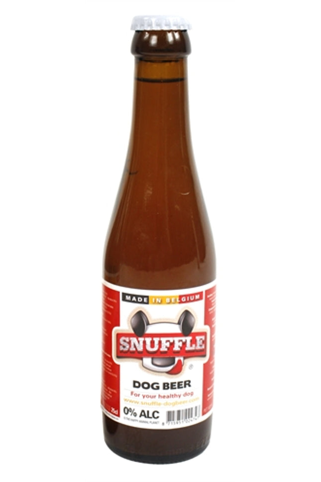 Snuffle Hondenbier Rundsmaak In Glazen Fles