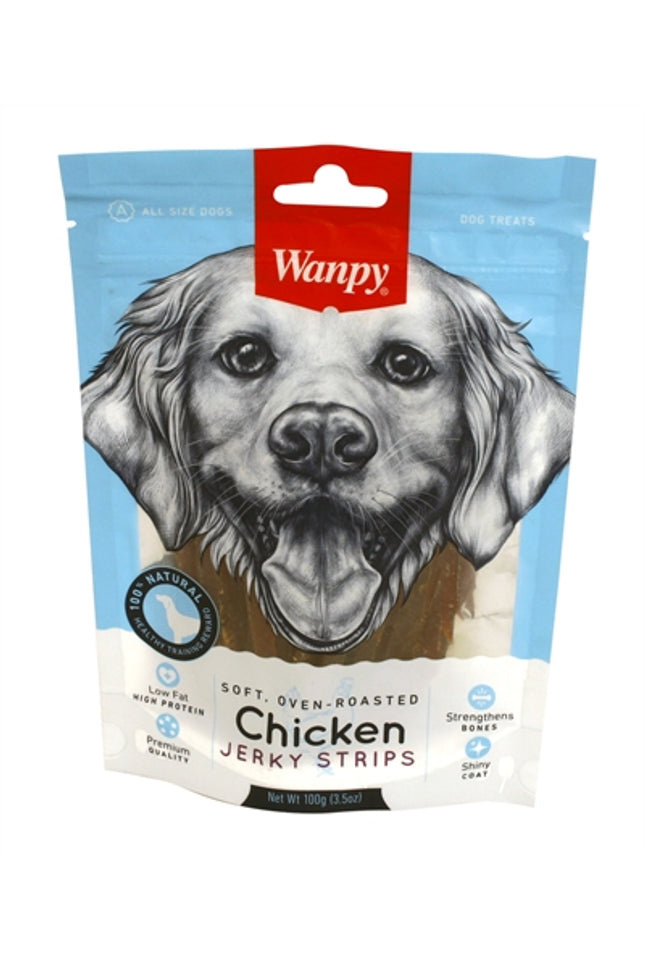 Wanpy Soft Oven-Roasted Chicken Jerky Strips