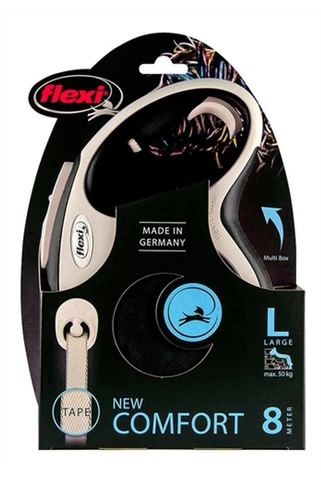 Flexi Rollijn New Comfort Tape Zwart