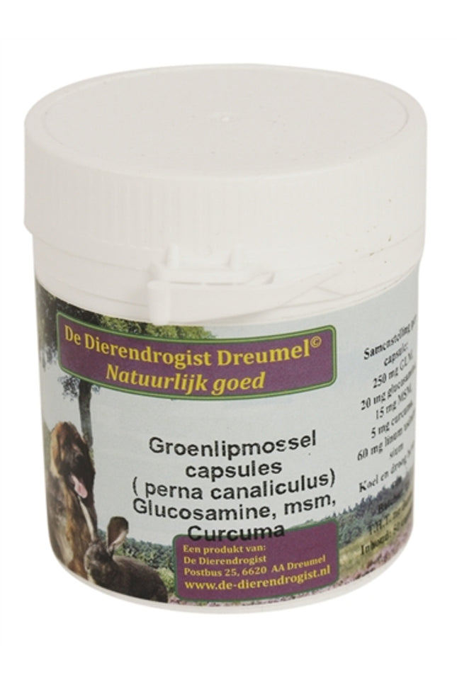 Dierendrogist Groenlipmossel Met Glucosamine / Msm / Curcuma