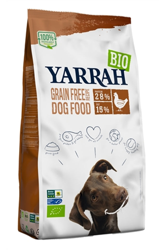 Yarrah Dog Biologische Brokken Graanvrij Kip/Vis