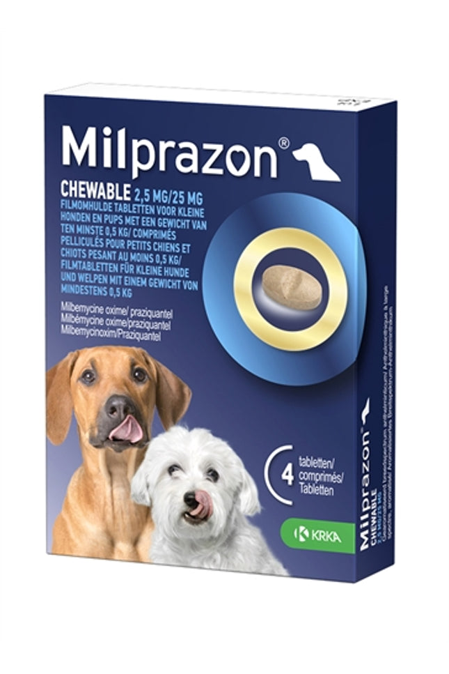 Krka Milprazon Kauwtabletten Ontwormingstabletten Hond