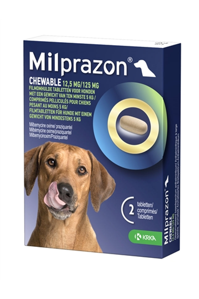 Krka Milprazon Kauwtabletten Ontwormingstabletten Hond