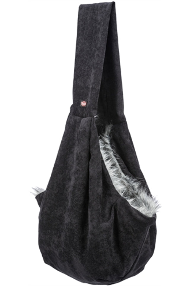 Trixie Hondentas Buikdrager Soft Zwart / Grijs