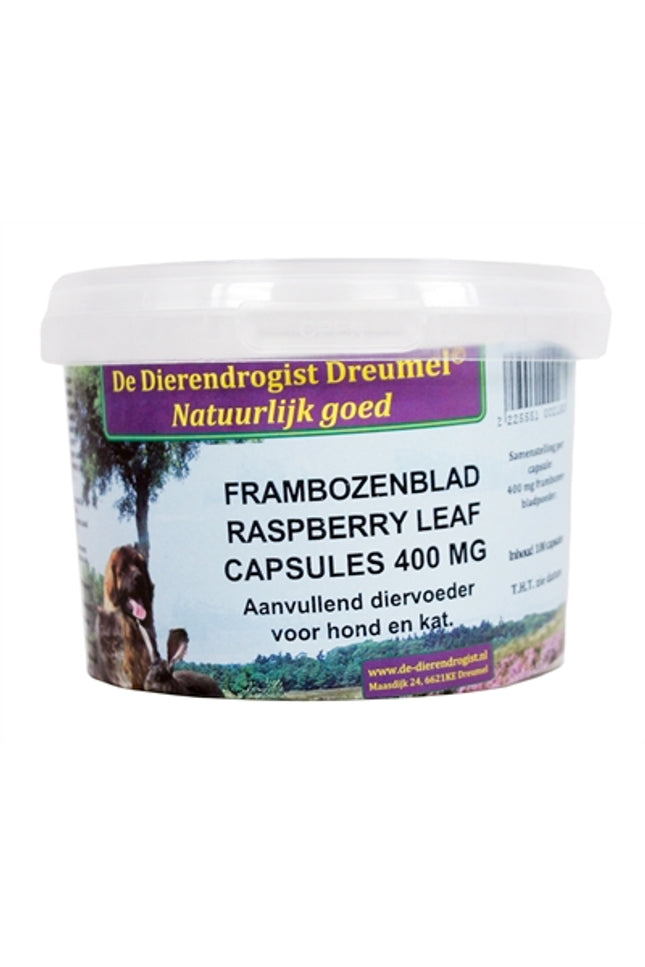 Dierendrogist Frambozenblad Capsules