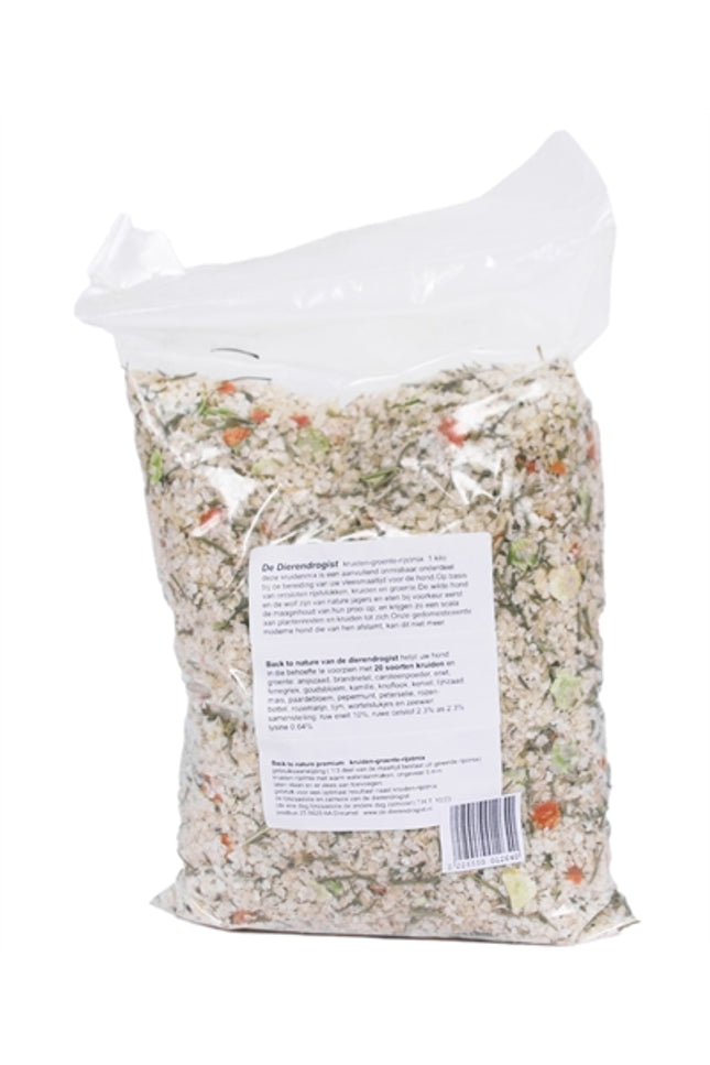 Dierendrogist Back To Nature Kruiden / Groenten / Rijst