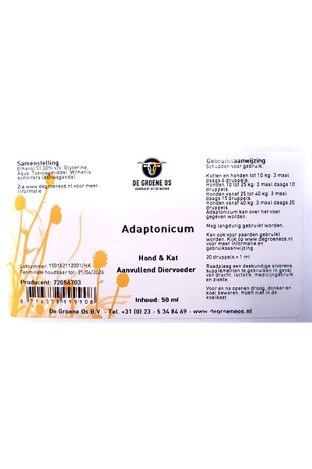 De Groene Os Adaptonicum Hond / Kat