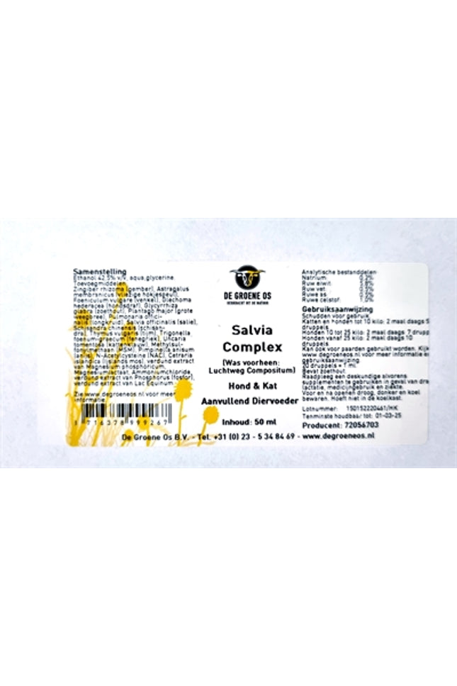 De Groene Os Salvia Complex Hond / Kat
