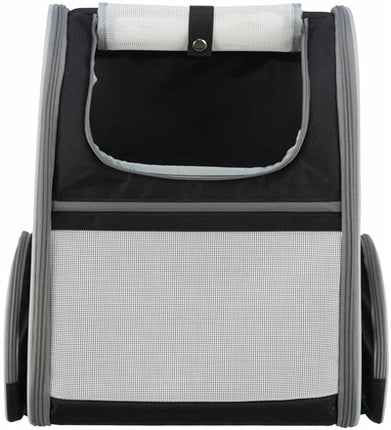 Trixie Hondentas Rugtas Chloe Lichtgrijs / Zwart