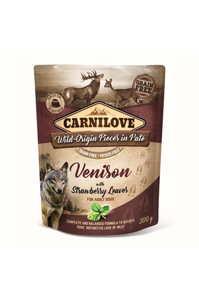 Carnilove Dog Pouch Hert / Aardbeienblad