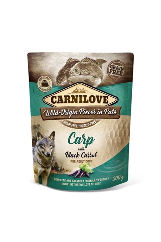 Carnilove Dog Pouch Karper / Zwarte Wortel
