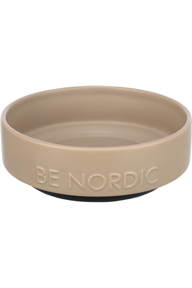 Trixie Be Nordic Voerbak Hond Keramiek / Rubber Taupe