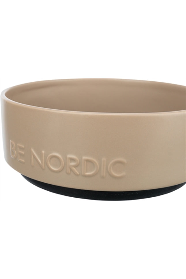 Trixie Be Nordic Voerbak Hond Keramiek/ Rubber Taupe