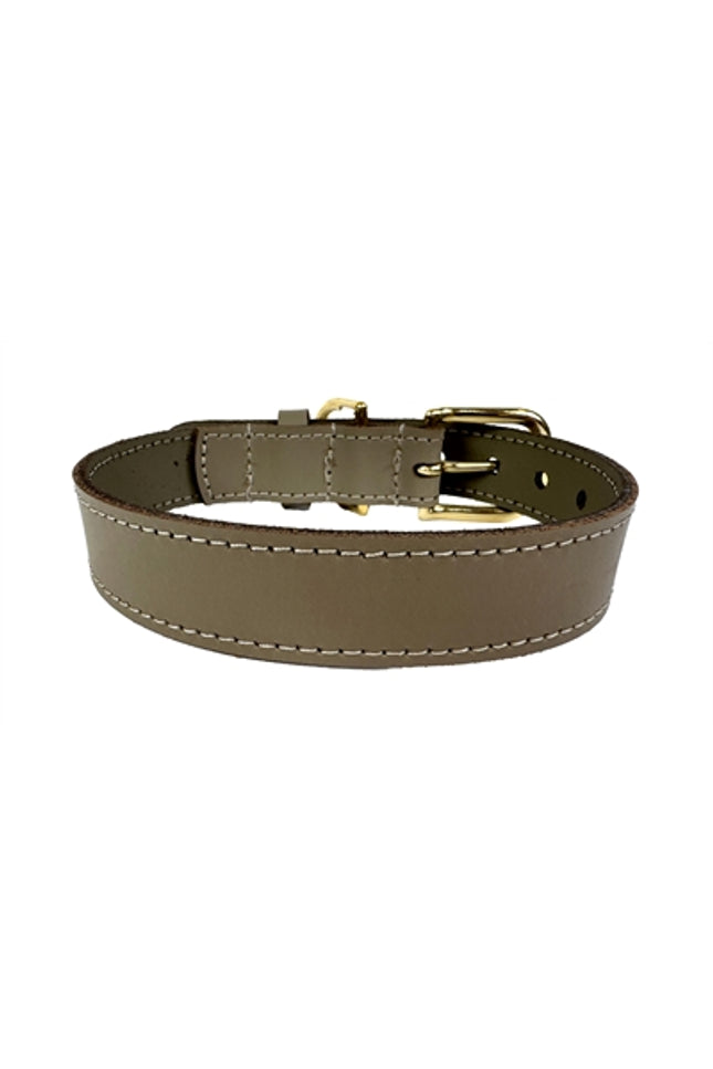 Sazzz Halsband Hond Braveheart Classic Leer Taupe