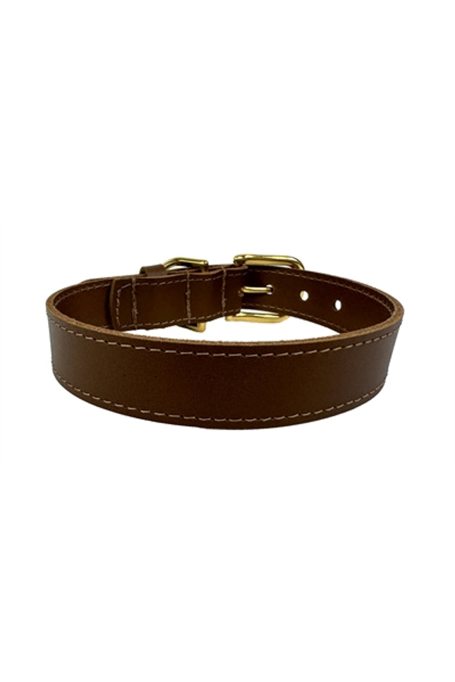 Sazzz Halsband Hond Braveheart Classic Leer Zadel Bruin
