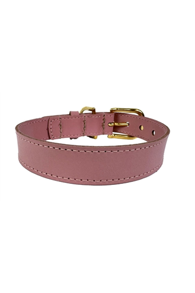 Sazzz Halsband Hond Braveheart Classic Leer Roze