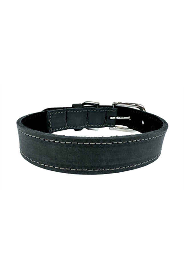 Sazzz Halsband Hond Nomad Vintage Leer Antraciet