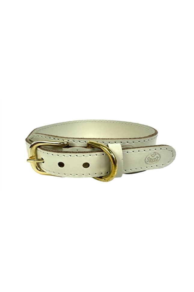 Sazzz Halsband Hond Pioneer Classic Leer Creme