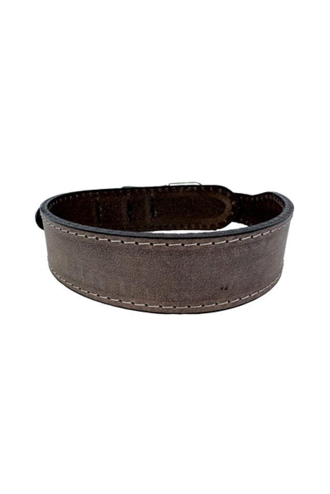 Sazzz Halsband Hond Boho Vintage Leer Bruin