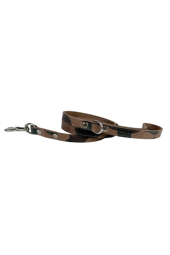 Sazzz Hondenriem Fearless Vintage Leer Camouflage