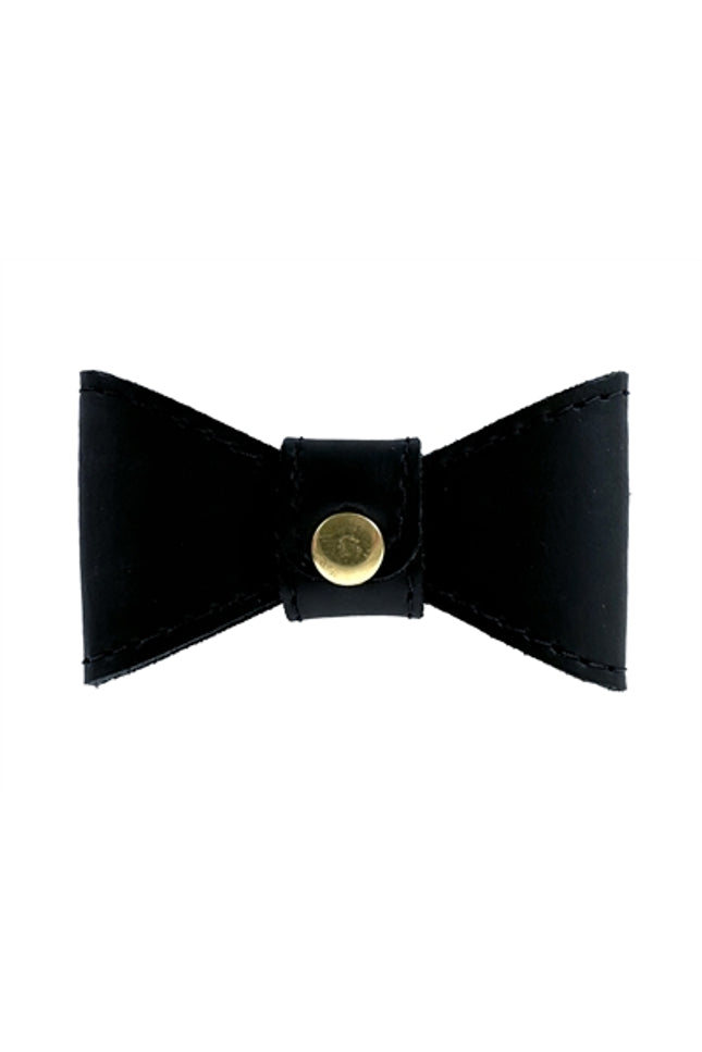 Sazzz Vlinderstrik Glamper Classic Leer Zwart