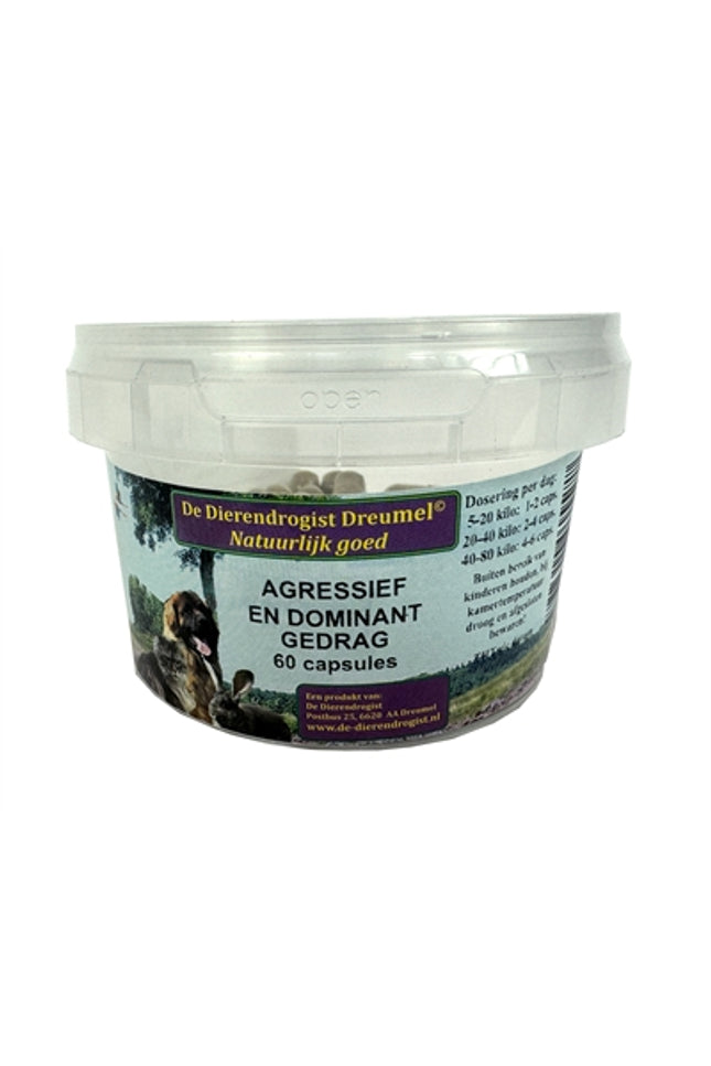 Dierendrogist Agressief / Dominant Capsules