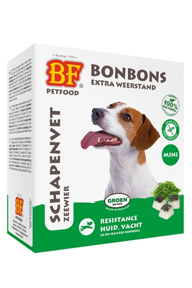 Bf Petfood Schapenvet Mini Bonbons Zeewier