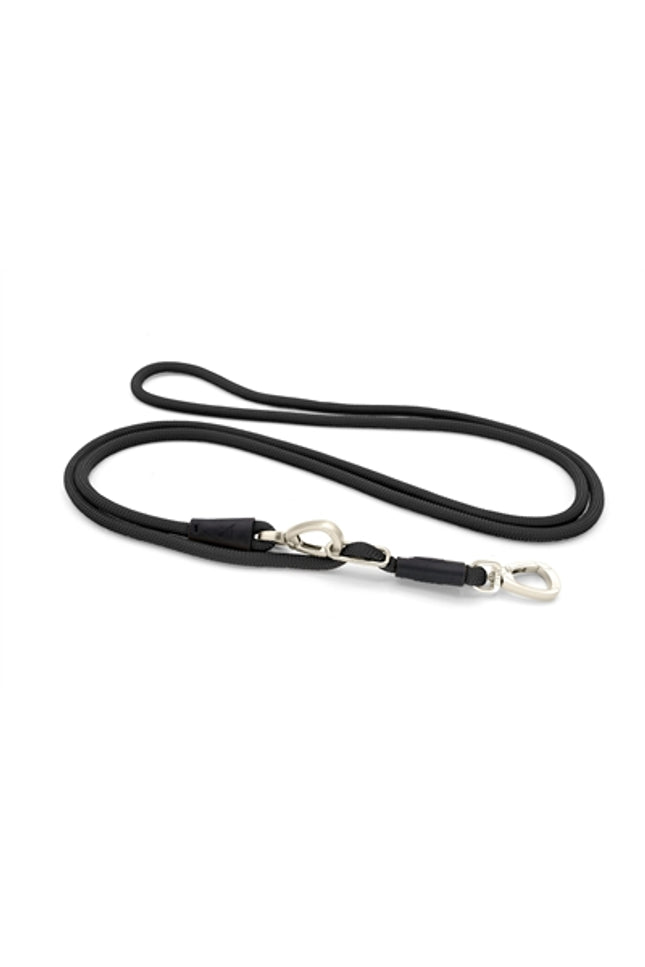 Morso Hondenriem Hands Free Soft Rope Gerecycled Zwart