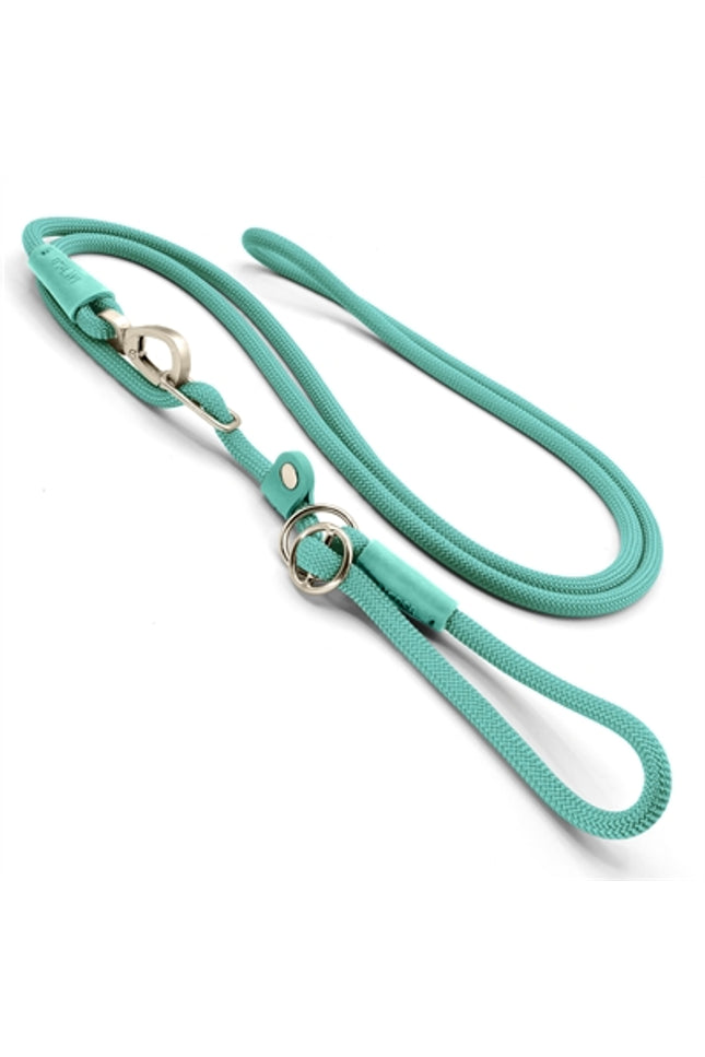 Morso Hondenriem Retrieverlijn Hands Free Soft Rope Gerecycled Aquamarijn