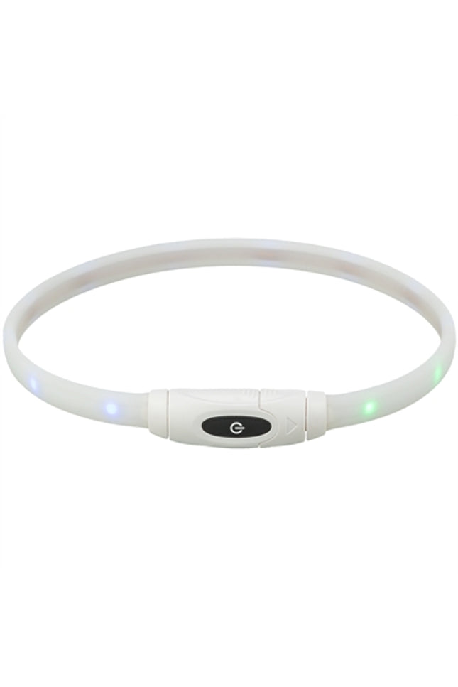 Trixie Lichtgevende Halsband Hond Usb Siliconen Oplaadbaar Meerkleurig
