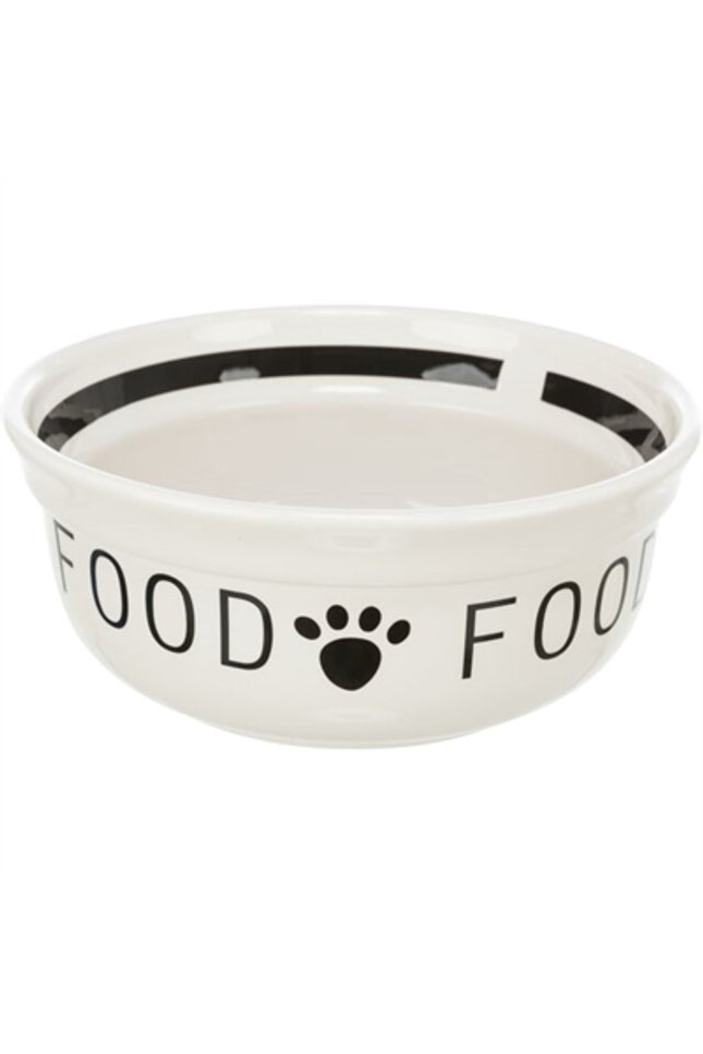 Trixie Voerbak Hond Food Keramiek Wit / Zwart