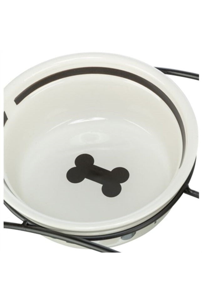Trixie Voerbak Hond Food Keramiek Wit / Zwart