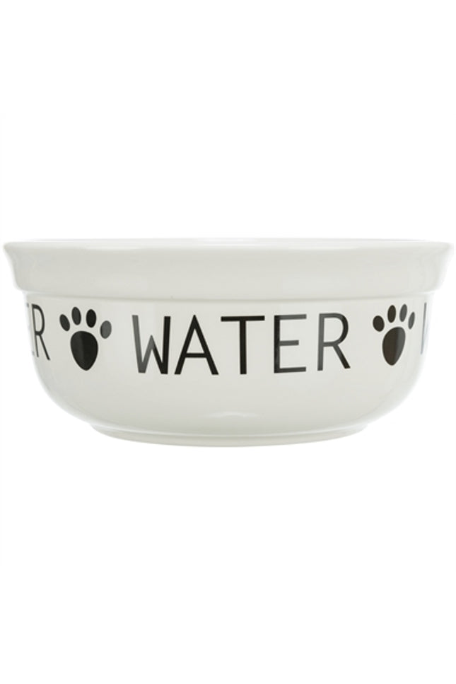 Trixie Drinkbak Hond Water Keramiek Wit / Zwart