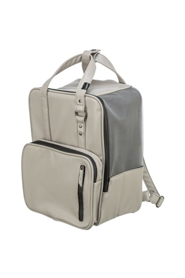 Trixie Hondentas Rugtas Citystyle Kunstleer Lichtgrijs